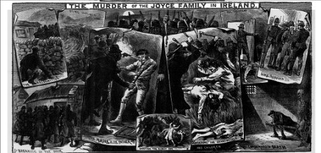 'The Murder of the Joyce Family in Ireland', Illustrated Police News, cover page, Saturday 25 November 1882. Image courtesy of the National Library of Ireland.