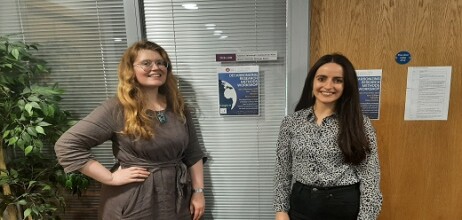 Laoighseach Ní Choistealbha and Ashley Cahillane, organisers of “Decarbonizing Research Methods” 