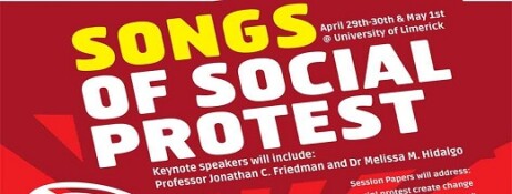 Section of the original 'Songs of Social Protest' conference poster
