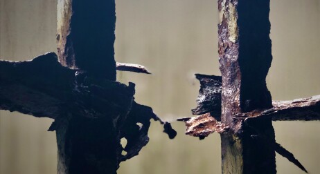 Prison bars from Sligo Gaol, courtesy of Dr. O'Brien
