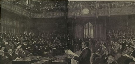 The Second Reading, taken from the April 10th, 1920, edition of the Illustrated London News.